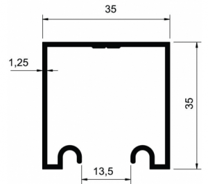TP - 006 trilho pantográfico abaulado