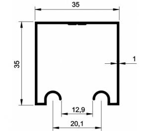 TP - 010 trilho pantográfico comercial